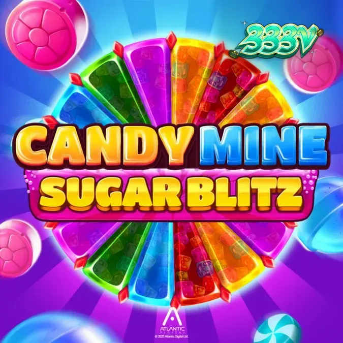 Tampilan visual slot Candy Mine Sugar Blitz dengan tema permen warna-warni