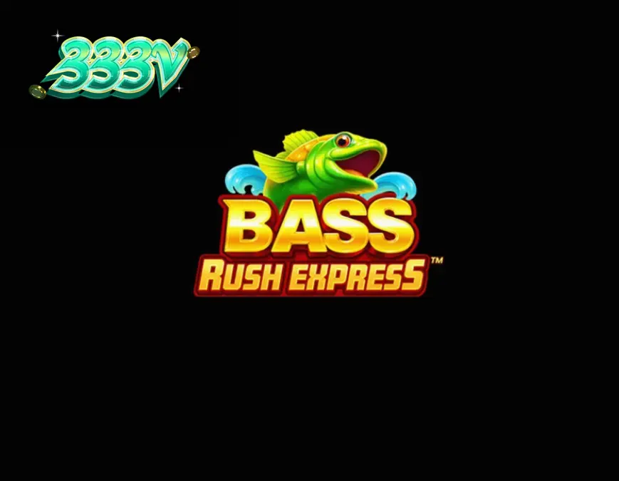 Tampilan layar permainan slot Bass Rush Express dengan tema danau yang tenang.